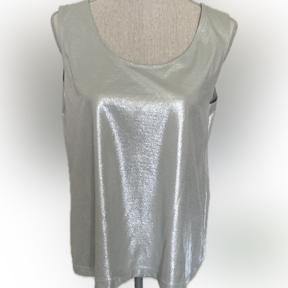 Chico’s Silver Sleeveless Women's Top/tank